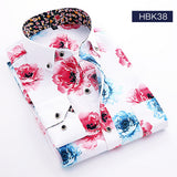 2017 New Fashion Men Long Sleeve Shirts Brand Casual Printed Men's Clothes Spring Autumn Shirts for Men Male Slim Shirt MCL049