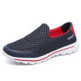 2017 Summer Shoes Fashion breathable Mesh Slip On Super Light Casual  for men flats Water Beach Shoes soft  and leisure loafers