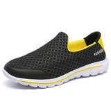 2017 Summer Shoes Fashion breathable Mesh Slip On Super Light Casual  for men flats Water Beach Shoes soft  and leisure loafers