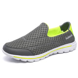 2017 Summer Shoes Fashion breathable Mesh Slip On Super Light Casual  for men flats Water Beach Shoes soft  and leisure loafers