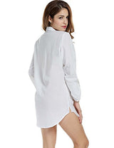 Avidlove Womens Sleep Shirt Luxury Sleepwear Long Sleeve Button-Front Nightshirts
womens brand