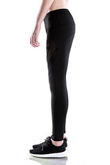 TALACCA Womens Active Mesh Yoga Capri Leggings w Pocket - High Waist Tight Workout Pants - Free + Shipping