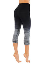 CodeFit Yoga Power Flex Dry-Fit Pants Workout Printed Leggings Ombte Print