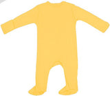 Baby Bodysuit Footie Organic Cotton - Sleep n Play with Gloved Sleeve