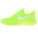 Nike Womens Wmns Roshe NM Flyknit Volt/White-Electric Green Fabric - Free + Shipping