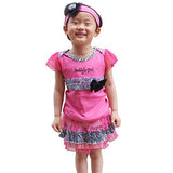 Baby Butterfly Headdress & Baby Girl's Rose Zebra Dress &T-shirt Size 3mos-6yrs