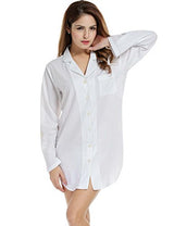 Avidlove Womens Sleep Shirt Luxury Sleepwear Long Sleeve Button-Front Nightshirts
womens brand