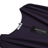 ANGVNS Women Sleeveless V Neck Bodycon Party Pencil Dresses