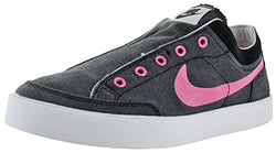 Nike Big Kid's Girl's Capri Slip On Canvas Sneakers Shoes-Black/Pink/Gray