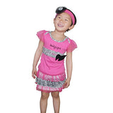Baby Butterfly Headdress & Baby Girl's Rose Zebra Dress &T-shirt Size 3mos-6yrs