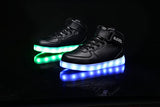 SLEVEL 16 Colors LED Light Up Shoes With Remote Flashing Sneakers for Kids Boys Girls