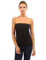 PattyBoutik Women's Pleated Tube Top
