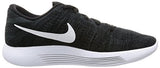 Nike Men's LunarEpic Low Flyknit Running Shoes (Black, White)