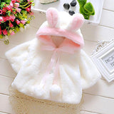 Muxika Fashion Baby Girl Fur Winter Warm Coat Cloak Jacket Thick Warm Clothes