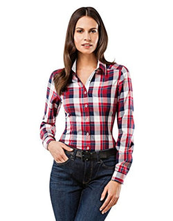 Vincenzo Boretti Blouse, modern-fit, checked - non-iron