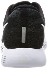 Nike Men's LunarEpic Low Flyknit Running Shoes (Black, White)