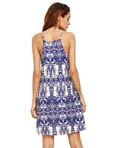 Floerns Women's Summer Spaghetti Strap Boho Dress