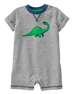 Gymboree Baby Toddler Boys' Gray Dino Graphic Romper