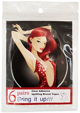 Clear Adhesive Uplifting Breast Tapes - 6 Pairs Plus Nipple Covers Free