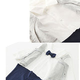 Fairy Baby Newborn Boy's Gentleman Romper Outfit with Bow Tie