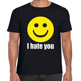 Fresh Tees I Hate You Smiley Face Emoji shirt Funny tshirts Humor tshirts