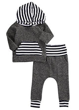 Newborn Baby Boy Girl Warm Hoodie T-shirt Top + Pants Outfits Set Kids Clothes