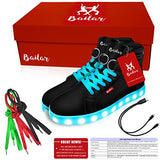 Light Up Shoes For Kids, Girls Boys Women & Men with 11 Led Lighting Patterns & 4 Pairs Of Colorful Laces