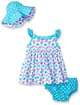 Gerber Girls' Baby 3 Piece Dress Set