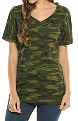 POGTMM Women Long Sleeve/Short Sleeve O-Neck Patchwork Casual Loose T-shirt Blouse Tops - Free + Shipping