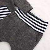 Newborn Baby Boy Girl Warm Hoodie T-shirt Top + Pants Outfits Set Kids Clothes