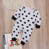 Newborn Baby Boy Girl Warm Long Sleeve Romper Outfits Jumpsuit Bodysuit Clothes