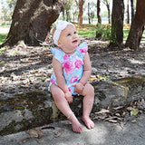Newborn Baby Girl Clothes Floral Romper Sleeveless Infant Jumpsuit Outfit
