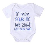 Toddler Baby Boys Girls Aunt Funny Bodysuits Newborn Cotton Rompers