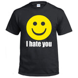 Fresh Tees I Hate You Smiley Face Emoji shirt Funny tshirts Humor tshirts