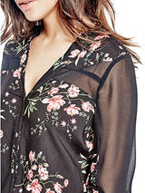 G by GUESS Women's Ginnie Chiffon Shirt - Free + Shipping