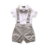 Ferenyi US Baby Boys Bowtie Gentleman Romper Jumpsuit Overalls Rompers