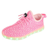 Lynnaa Boy's Girl's 7 Colors Light Up Led Luminous Shoes Flashing Sneakers
