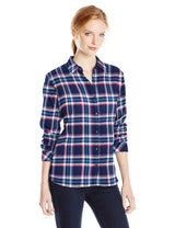 Dickies Women's Long-Sleeve Plaid Flannel Shirt
