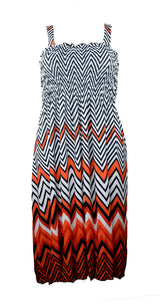 Bright Silky Smooth Smocked Bodice Sun Dress - Assorted Colors