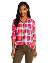 Dickies Women's Long-Sleeve Plaid Flannel Shirt