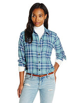 Dickies Women's Long-Sleeve Plaid Flannel Shirt