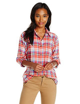Dickies Women's Long-Sleeve Plaid Flannel Shirt