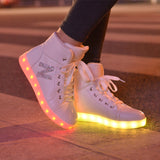SYTAT 2016 New Colors luminous shoes LED glow shoe women fashion USB rechargeable light led shoes for adults led shoes - Free + Shipping