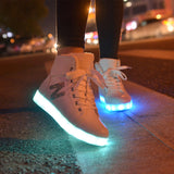 SYTAT 2016 New Colors luminous shoes LED glow shoe women fashion USB rechargeable light led shoes for adults led shoes - Free + Shipping