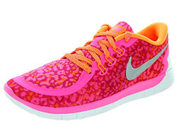 Nike Girl's Free 5.0 Print Running Shoe
