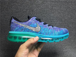 Swoosh Swarovski Crystals Nike Flyknit Air Max Women Glitter Bling Nike Running Fashion Sneakers Shoes Christmas gifts for girl