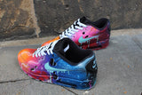 Nike Air Max 90 Blue Galaxy Style Painted Custom Shoes Sneaker Airbrush Kicks rare schuhe *UNIKAT*