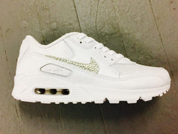 Swarovski Nike Shoes Women's Nike Air Max 90 Women Glitter Bling Nike Running Fashion Sneakers Shoes gifts for girl