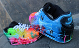 Nike Air Max 90 Blue Galaxy Style Painted Custom Shoes Sneaker Airbrush Kicks rare schuhe *UNIKAT*