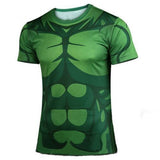 2015 Men Summer Compression T Shirt The Hulk 3D Printed men's short sleeve tights t-shirt male fitness  top  clothes
